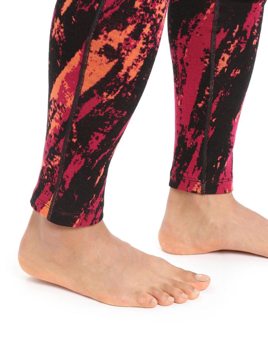 Base Layers Icebreaker Merino 250 Vertex Leggings Sedimentary Damskie Różowe | PL 1103TCEV